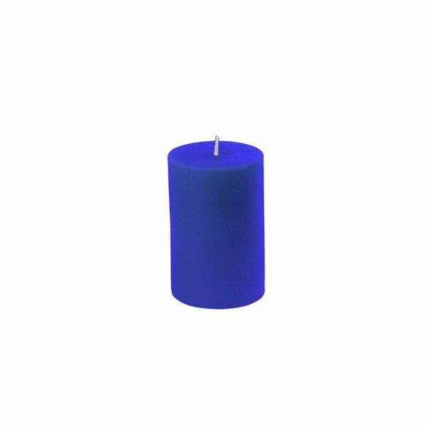Jeco 2 x 3 in. Blue Pillar Candle, 24PK CPZ-2306